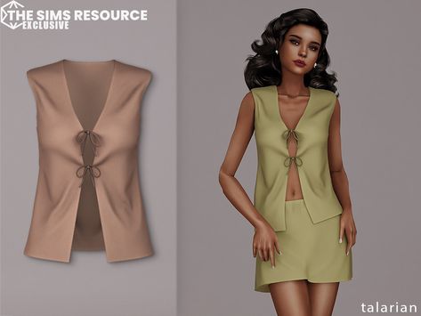 The Sims Resource - Joanna Vest Sims 4 Winter Jacket Cc, Sims 4 Cc Busra-tr, Sims Cc Women, Sims 4 Chef Outfit, The Sims Resource Sims 4 Clothing, Sims 4 Fashion Designer, Sims 4 Cc Vest, Sims 4 Vintage Cc Clothes, Sims 4 Vest