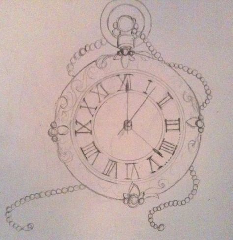 Pocket Watch Drawing, Watch Tattoo Design, Pocket Watch Tattoos, Super Tattoo, Watch Drawing, Pocket Watch Tattoo, Watch Tattoos, Clock Tattoo, Home Tattoo