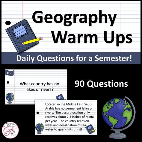 World Geography Warm Ups - Bell Ringers - Classful Bell Ringers Middle School, History Bell Ringers, Winter Reading Activities, Building Reading Stamina, Reading Interest Survey, Middle School Geography, Just Right Books, School Cafe, Abc Phonics