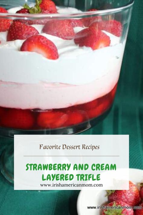 Jello Trifle Desserts, Jello Trifle, Strawberry Moose, Moose Dessert, Jello And Cool Whip, Using Strawberries, Fruit Trifle, Layered Jello, Sugar Free Jello