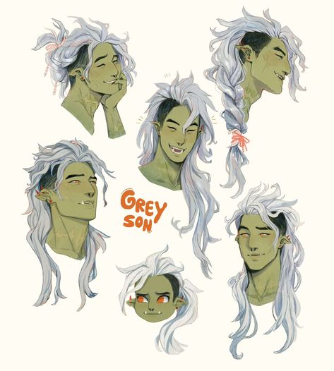 Siobhan Chiffon, Dnd Orc, Dnd Art, Wow Art, Fantasy Aesthetic, Character Ideas, Dnd Characters, The Villain, Cute Characters