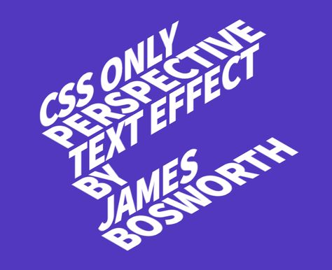 CSS only perspective text on Codepen Css Tricks, Dashboard Ui, Web Design Tips, Text Animation, Html5 Templates, Html Css, Web Development Design, Text Effects, Text Design