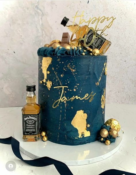 Navy Cakes, 50th Birthday Party Themes, Cupcake Queen, Chocolate Cake Designs, Dad Birthday Cakes, Bottle Cake, Birthday Cake For Him, Elegant Birthday Cakes, Beer Cake