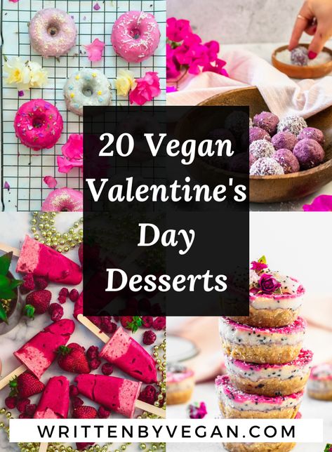 This year for Valentine's day, celebrate your love, compassion, desire, support, and encouragment not only for your loved ones, but for animals, too! Make a cruelty-free vegan dessert that everyone will love! Choose from the list of 20 vegan ans gluten-free healthy desserts! #cruelthyfree #vegan #Valentinesday #love #dessert #healthy #gutenfree #compassion Vegan Valentines, Healthy Valentines, Easy Vegan Dessert, Valentine Desserts, Vegan Holidays, Valentines Day Desserts, Valentines Day Food, Vegan Dessert Recipes, Free Desserts