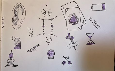 Aroace Tattoo Ideas, Asexual Tattoo, Asexual Tattoos, Ace Tattoo, Small Hand Tattoos, Marauders Era, Tattoo Inspo, Body Art Tattoos, Hand Tattoos