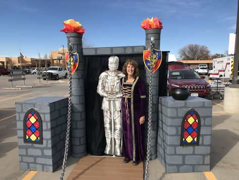 Castle Trunk Or Treat Ideas, Castle Trunk Or Treat Ideas For Cars, Trunk Or Treat Castle, Castle Trunk Or Treat, Trifold Board, Trunk Or Treat Ideas, Ren Fair, Treat Ideas, Halloween 2023