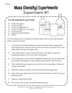 Matter and Mass for Kids | Woo! Jr. Kids Activities Matter Experiments, Mass Activities, Density Experiment, Density Worksheet, Matter Unit, Matter Activities, Science Experiment For Kids, Summer Stem, Experiment For Kids