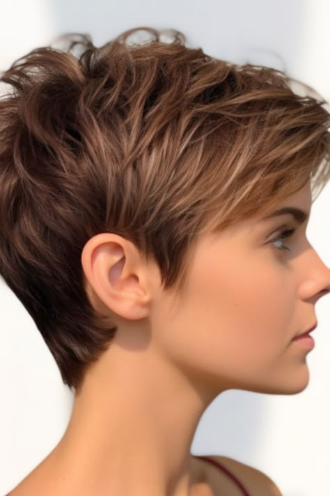 Oval Face Haircuts, Short Hair Pixie Cuts, Oval Face Hairstyles, Pixie Haircut For Thick Hair, Messy Short Hair, Short Choppy Hair, Oval Face, Very Short Hair, Short Pixie Haircuts