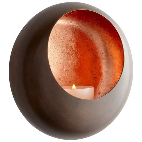 Aeneas Antique Copper and Copper Small Wall Candleholder Modern Zen Interior Design, Modern Zen Interior, Candle Scones, Metal Wall Candle Holders, Zen Interior Design, Foil Crafts, Mounted Candle Holders, Lanterns Wedding, Wall Candle Holder