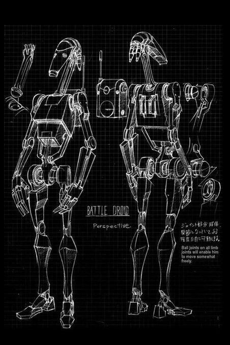 ☂ Battle Droid Star Wars Battle Droid Concept Art, Bd1 Droid Art, B2 Super Battle Droid, Separatist Droids, Evolve Monster, B1 Battle Droid, Star Wars B2 Battle Droid, Separatist Droid Army, Star Wars Planets