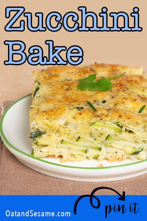 Zucchini Bake With Bisquick, Zucchini Pie Recipes Bisquick, Zucchini Bisquick Recipes, Savory Casserole, Easy Summer Dishes, Zucchini Zoodles, Sliced Zucchini, Zucchini Bake, Homemade Bisquick