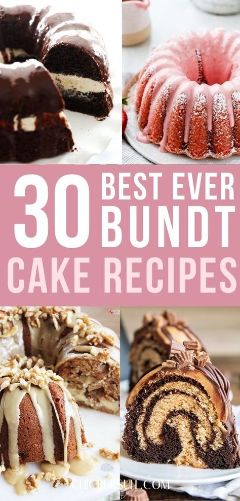 Bundt Cakes From Cake Mix Boxes, Bundt Cake Recipes Easy, Bundt Cake Recipes From Mix Boxes, Best Bundt Cake Recipes, Best Bundt Cake, Dessert Recipes For A Crowd, Bunt Cake Recipe, Apple Chocolate, Truffle Recipe Easy