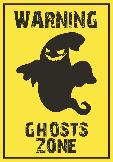 Printable Attention Ghost Dangers Of Yellow Road Sign Halloween Print Out Decorations, Beware Sign Halloween, Cute Ghost Printable, Halloween Sign Ideas Diy, Halloween Outside Party Ideas, Diy Poster Ideas, Halloween Decorations Printables, Halloween Sign Ideas, Halloween Poster Ideas