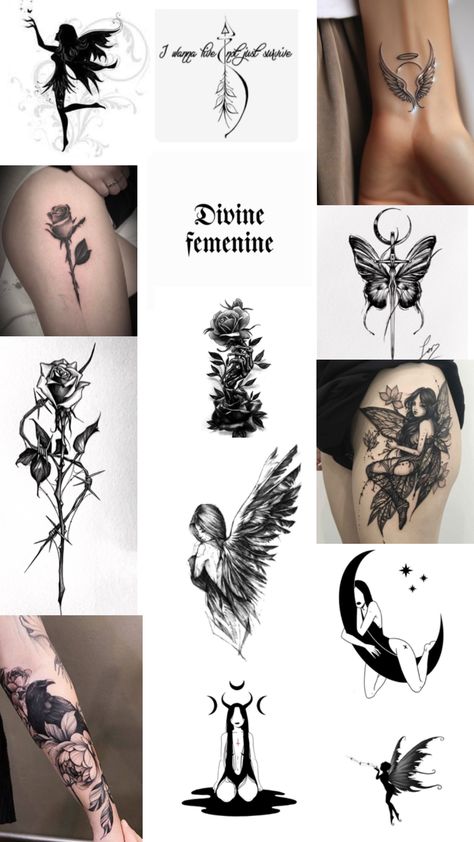 #tattoo #tattooart #dark #beautiful #feminine #tattooinspo #tattooideas #darkfeminine Dark Feminine Tattoos, Fashion Trend Board, Badass Style, Dark Feminine, Time Tattoos, Feminine Tattoos, Meaningful Tattoos, Finger Tattoos, Runes