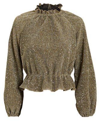 Blouse Soiree Outfit, Soiree Blouses, Glitter Tops Outfit, Sequence Outfits, Holiday Dressing, Blouse Casual Fashion, Soiree Dress, Mesh Tops, Jumpsuit Elegant