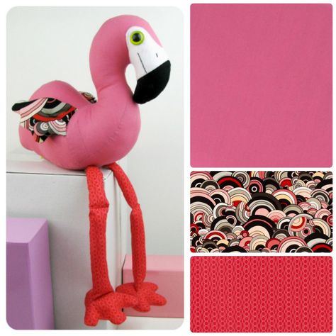 Flamingo Sewing Pattern, Flamingo Toy, Rabbit Fabric, Flamingo Fabric, Chic Glasses, Flamingo Wallpaper, Toy Sewing, Competition Time, Flamingo Pattern