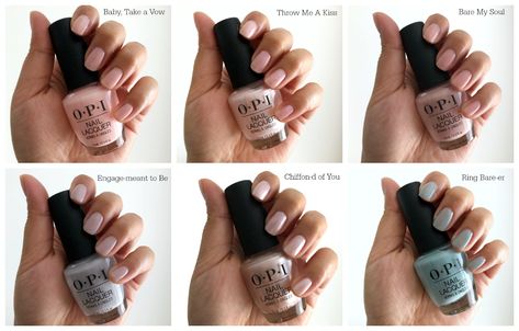 Opi Throw Me A Kiss, Take A Vow Opi, Baby Take A Vow Opi, Opi Bare My Soul, Opi Baby Take A Vow, Bare My Soul, Sheer Polish, Opi Gel Nails, Romantic Look