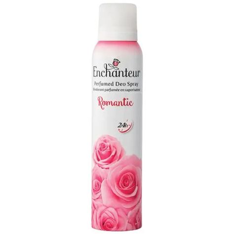 Enchanteur Romantic Perfumed Deodorant Body Spray for Women 150ml This product data sheet is originally written in English. Enchanteur Romantic Perfumed Deo Spray is designed to give you floral freshness and odour-protection. To use it, shake the bottle, hold it a few inches away from your skin and spray it directly on the skin. Allow your skin to dry completely before wearing clothes. For best results, use it immediately after your shower. Its gentle formula is designed for the sensitive skin i Romantic Perfume, Romantic Bath, Rainbow Braids, Tender Embrace, Gentle Skin Cleanser, Perfume Body Spray, Beauty Gadgets, Braids With Extensions, Antiperspirant Deodorant