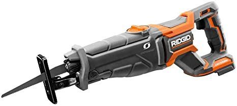 Ridgid 18-Volt OCTANE Lithium-Ion Cordless Brushless Reciprocating Saw, R8643B, (Tool-Only), (Bulk Packaged, Non-Retail Packaging) Service Agreement, Compound Mitre Saw, Tool Blade, Ridgid Tools, Saw Tool, Electronic Recycling, Reciprocating Saw, Garage Ideas, Recycling Programs