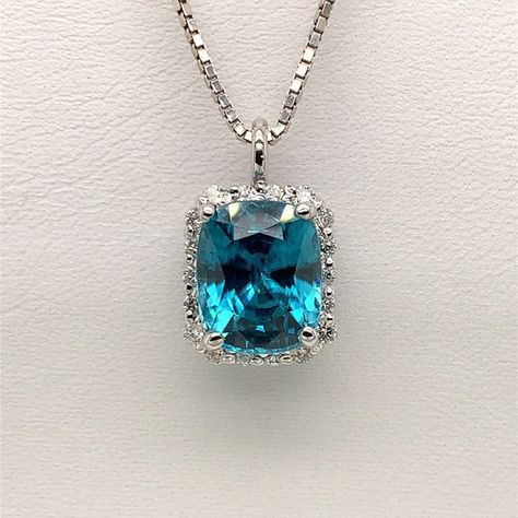 Excited to share the latest addition to my #etsy shop: Blue Zircon and Diamond Pendant https://etsy.me/3KB9eyL #blue #zircon #bluezircon #bluezircondiamond #zirconpendant #bluezirconpendant #diamond #whitegold #mendhamnjantiques John Hardy Bracelet, Zircon Jewelry, Minerals And Gemstones, Blue Zircon, Jewelry Holder, Amethyst Ring, Diamond Studs, Jewelry Organization, Diamond Pendant