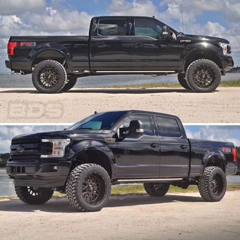 BDS Suspension on Instagram: “Nice build by our friends at Sarasota Ford. This 2018 Ford F150 has been fitted with a BDS 6" Lift Kit with FOX shocks, 35" Toyo M/T, and…” 2018 Ford F150 Lifted, 2017 F150, Ford F150 Lifted, F150 Lifted, 2018 Ford F150, Ford F150 Xlt, Lifted Ford, Truck Ideas, Ford Pickup Trucks