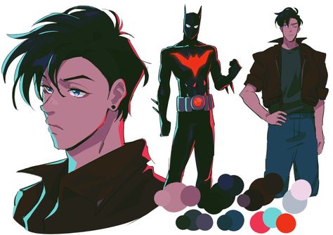 Batman Beyond Terry, Terry Mcginnis, Gotham Characters, Batman Beyond, Dc Comics Artwork, Batman And Superman, Dc Characters, Bat Family, Dc Superheroes