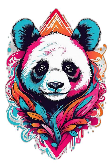 Panda Graphic Design, Funky Tshirts Designs, Panda Tshirt Design, Nike Wallpapers, Cool Nike Wallpapers, Panda Panda, Panda Tshirt, Nike Wallpaper, Summer Prints