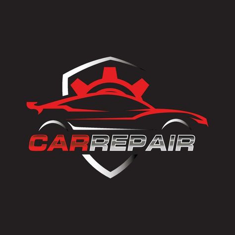 Minimalist car repair logo design template. Car repair service logo Car Repair Logo Design, Repair Logo Design, Car Repair Logo, Auto Body Repair, Car Repair Service, Service Logo, Car Repair, Logo Banners, Cityscape Photos