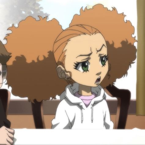 Jazmine Boondocks, Boondocks Characters, Jazmine Dubois, Y2k Pictures, The Boondocks Cartoon, Curly Hair Cartoon, Groot Marvel, 2000s Cartoons, Comic Style Art