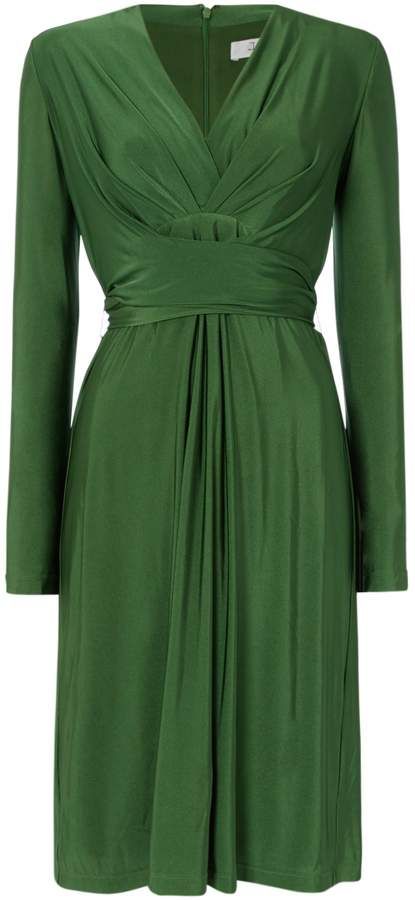 ISSA. Womans tie wrap Emerasld Green Spring dress Kate Middleton Engagement Dress, Issa London Dress, Dress Engagement Photos, Issa Dresses, Tie Wrap Dress, Wrap Tie Dress, Green Wrap Dress, Wrap Dress Long Sleeve, Wrap Dress Long