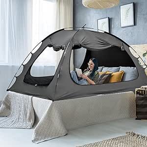 SUNYRISY Bed Tent Tent Craft, Indoor Tent, Bed Canopies, Sleeping Tent, Indoor Tents, Portable Bed, Space Bedding, Bed Tent, Bed Canopy