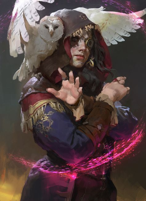 Wizard, Tatyana Kupriyanova on ArtStation at https://www.artstation.com/artwork/zbzLQ Splash Art, Art Et Illustration, Arte Fantasy, 판타지 아트, 영감을 주는 캐릭터, Drawing Tutorials, Fantasy Artwork, Character Portraits, Painting Illustration