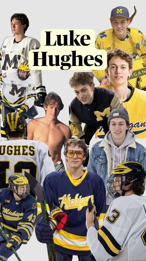 luke hughes Luke Hughes Girlfriend, Luke Hughes Wallpaper, Ethan Edwards, Luke Hughes, Michigan Hockey, Hughes Brothers, Hockey Men, Hot Biker Guys, Jack Hughes