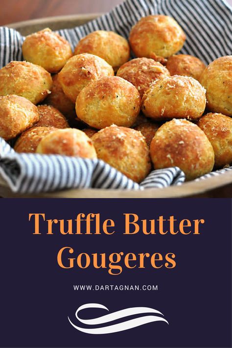 Truffle Appetizers, Truffle Butter Recipe, Black Truffle Butter, Truffle Cheese, Crowd Pleasing Appetizers, Truffle Butter, French Cheese, Cheese Puffs, Black Truffle