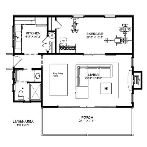 Pool House Guest House Combo, Pool House Guest House, Beachside Bungalow, Southern Living House, Pool House Designs, Southern Living House Plans, Pool House Plans, Best Tiny House, Retreat House