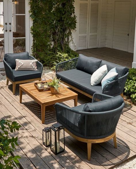 Castlery Australia on Instagram: "Ngl, we could really use some vitamin D right now☀️⁠ ⁠ 🔎: Maui Collection" Outdoor Loveseat, Outdoor Lounge Set, Modern Tropical, Tropical Style, Retail Furniture, Coffee Table Setting, Lounge Sofa, 2 Seater Sofa, Online Furniture Stores