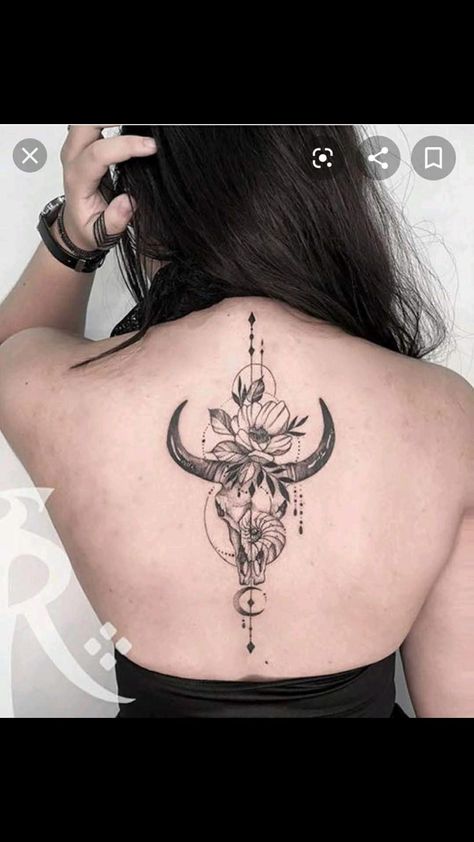 Tattoo Crane, Cow Skull Tattoos, Taurus Bull Tattoos, Deer Skull Tattoos, Bull Skull Tattoos, Skull Tattoo Flowers, Feminine Skull Tattoos, Cowgirl Tattoos, Cow Tattoo