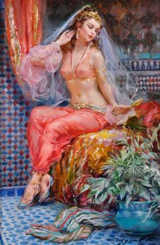 Konstantin Razumov, Angelica Maria, Dancer Painting, Beauty Paintings, Nude Artwork, Western Paintings, Female Art Painting, Feminine Art, Indian Paintings