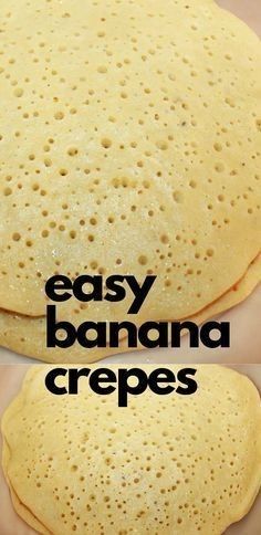 Blender Crepes, Banana Crepes, Crepes Recipe, Crepe Batter, Banana Dessert Recipes, Pancakes Breakfast, Banana Pancakes Recipe, French Crepes, Banana Dessert