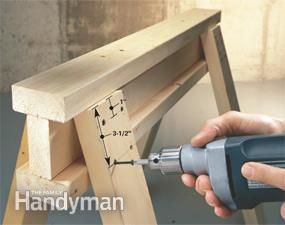 How to make sawhorses the most useful tools in your arsenal Sawhorse Table, Adjustable Sawhorse, Sawhorse Plans, Saw Horse Table, Paint Rack, Saw Horse, تصميم الطاولة, Handy Man, Platform Beds