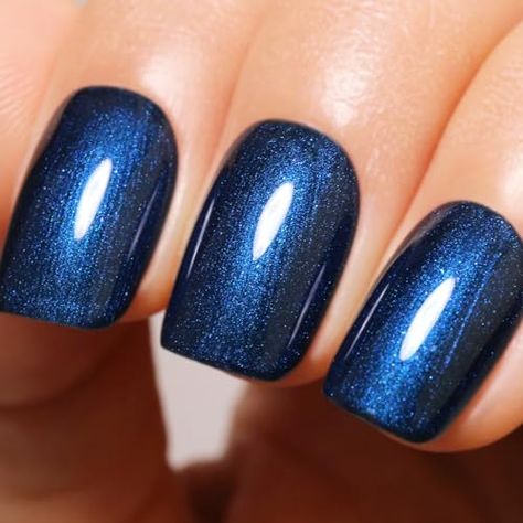 Ozzeal Pearl Gel Nail Polish,Navy Blue Glitter Gel Nail Polish Sparkle Shimmer Gel Glitter Nail Polish Fall Winter Soak off LED UV Gel Nail Polish for Art DIY Manicure 15ML11.99 #Beauty Navy Pearl Nails, Blue Pearl Nails, Glitter Gel Nail Polish, Video Games Gift, Body Cosmetics, Uv Gel Nail Polish, Pearl Nails, Glitter Nail Polish, Glitter Nail