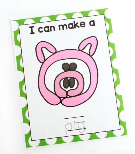 Pig Play Dough Mat for Preschoolers Play Dough Animals, Play Doh Mats, Farm Classroom Theme, Fun For Toddlers, Playdoh Mats, Farm Theme Preschool, Play Dough Mats, Dough Mats, Farm Craft