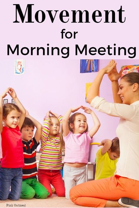 A fun idea for incorporating movement into morning meeting calendar time! Preschool Circle Time Activities, Morning Meeting Activities, Circle Time Songs, Meeting Activities, Circle Time Activities, Preschool Circle Time, Responsive Classroom, Preschool Music, Calendar Time