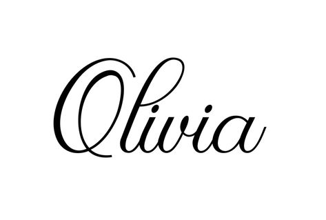 Free Font | Olivia Olivia In Calligraphy, Olivia In Cursive, Olivia Name Tattoo, Olivia Name Art, Olivia Tattoo, Christian Fish Tattoos, Olivia Name, Curly Font, Script Writing