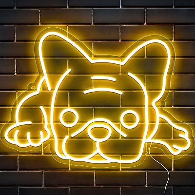 Top Seller for Acrylic LED French Bulldog Frenchie Neon Light Sign Decoration, HOME & DECOR Pet Shop Neon Sign, Frenchie Room Decor, French Bulldog Resin Art, Dog Neon Sign, Dachshund Neon Sign, Acrylic Led, Light Sign, Neon Light Signs, Shopping Ideas