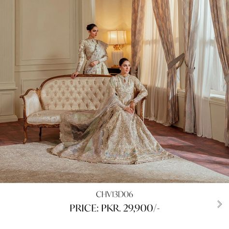 𝐁𝐚𝐫𝐨𝐪𝐮𝐞 𝐂𝐡𝐚𝐧𝐭𝐞𝐥𝐥𝐞' 24 Each outfit is a showcase of craftsmanship and luminance, designed for those who appreciate the finer things. Discover your next exquisite piece. #baroquechantelle #pakistanifashion #clothing #womenfashion Baroque Chantelle, Pakistani Fashion, Clothes, Instagram, Design