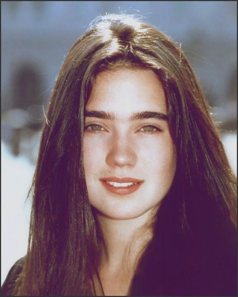 Jennifer Conely, Blonde Hair Dark Eyes, Jennifer Connelly Young, Most Beautiful Eyes, Dark Blonde Hair, Long Dark Hair, Jennifer Connelly, Retro Hairstyles, Dark Blonde