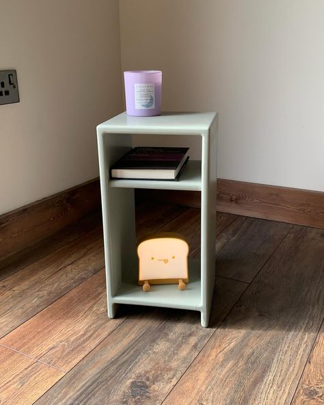 Mini build this week -> Mini side table for small spaces.⁣ ⁣ 10 more colours available on Etsy @ midsussexjoinery�⁣ ⁣ #smallspaces #smallfeature #furnituredesign #furniturepainting #colourful #homedecor Mini Side Table, Diy Bookshelf, Bookshelf Ideas, Table For Small Space, Bookshelves Diy, Painted Furniture, Bookshelves, Small Spaces, Furniture Design