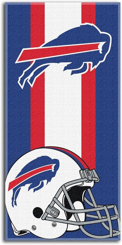 Amazon.com : Northwest NFL Buffalo Bills Beach Towel, 30" x 60", Zone Read : Sports & Outdoors Buffalo Bills Wallpaper, Bills Wallpaper, Buffalo Bills Stuff, Bills Mafia, Nfl Buffalo Bills, Buffalo Bills, American Football, North West, Beach Towel