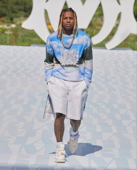 Lil Durk Lil Durk Outfits, Mike Amiri, Music Culture, Lil Durk, Cute Rappers, Rich Lifestyle, Spring Summer 2023, Game Character Design, Young At Heart